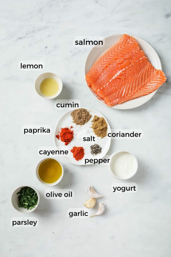 Ingredients for Fish Tikka