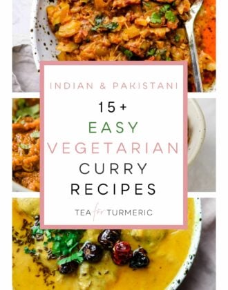 Cover image for 15+ Easy Vegetarian Curry Recipes roundup.