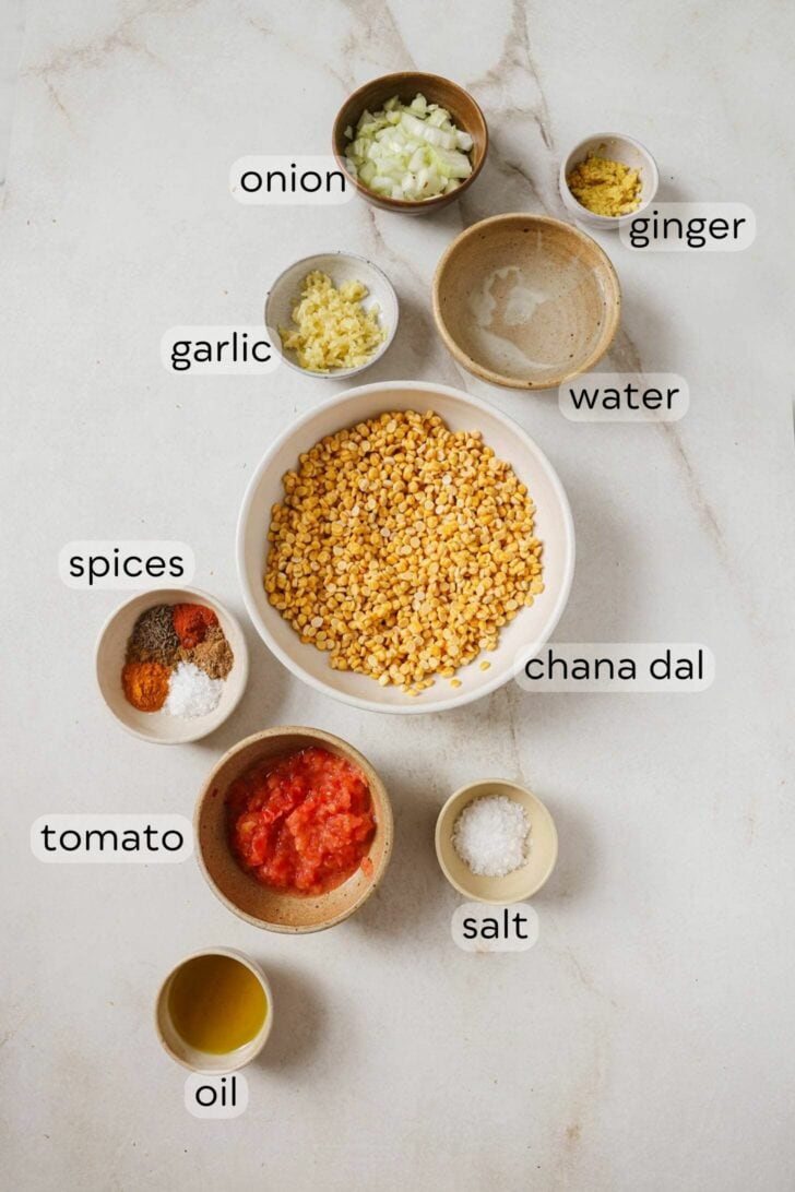 Chana Dal ingredients